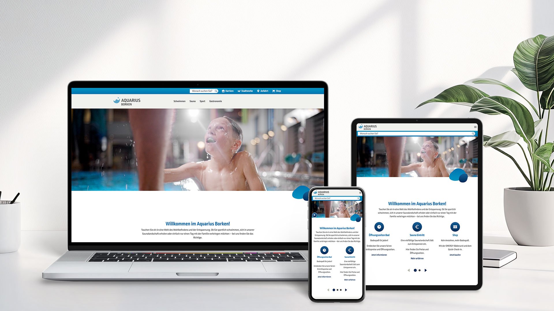 Responsive Design des Aquarius Bad Relaunches