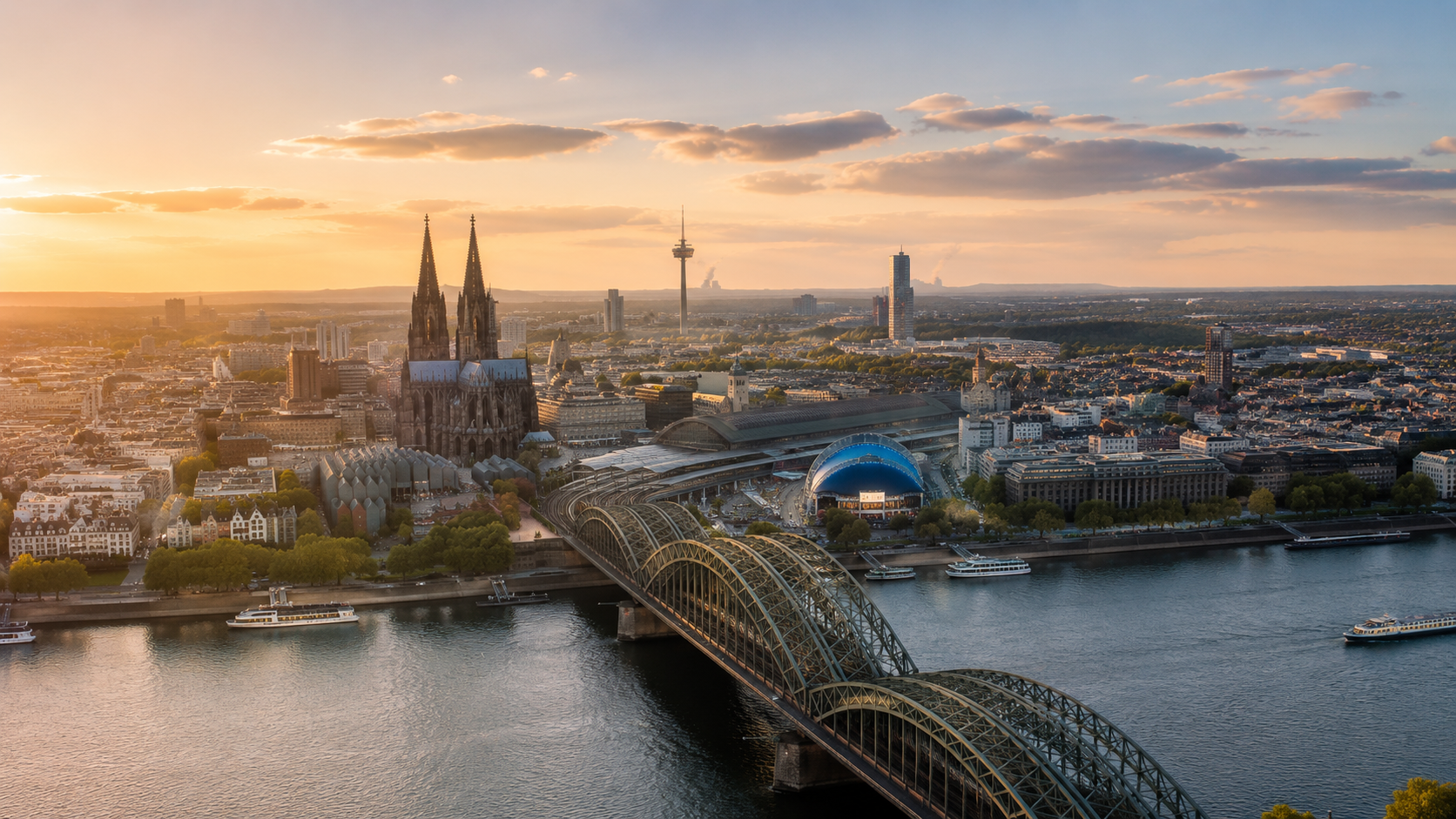 Köln im Abendlicht
